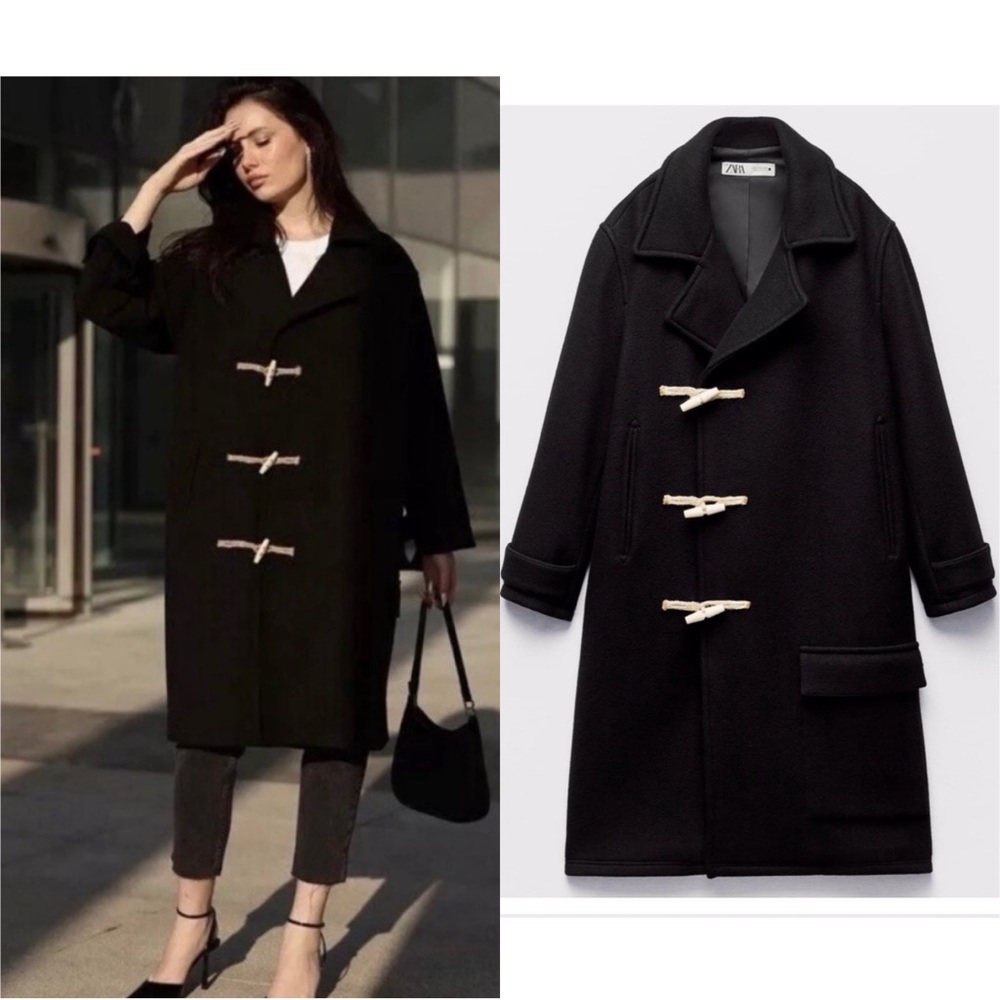 Zara Wool Toggle Coat ZW Limited Edition